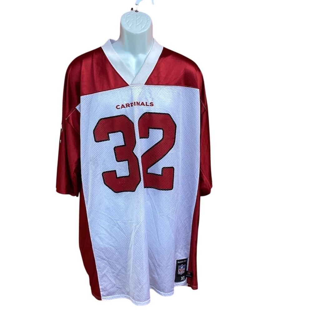 NFL Arizona Cardinals Edgerrin James 32 Jersey‎ Mens XL Red White Mesh